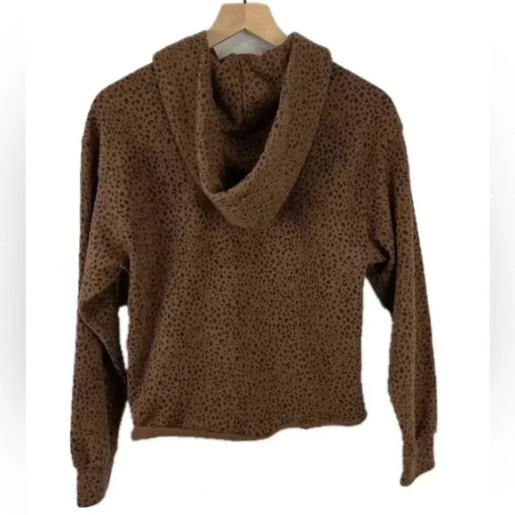 Abercrombie & Fitch Soft Medium Fleece Lined Cheetah Print Hoodie - Picture 2 of 8